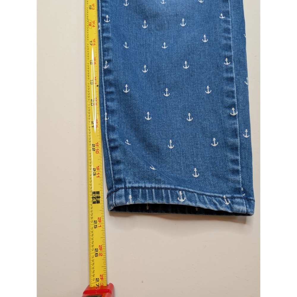 Talbots Jeans Womens 6P Blue Flawless Slim Ankle Anchor Nautical - Picture 5 of 6